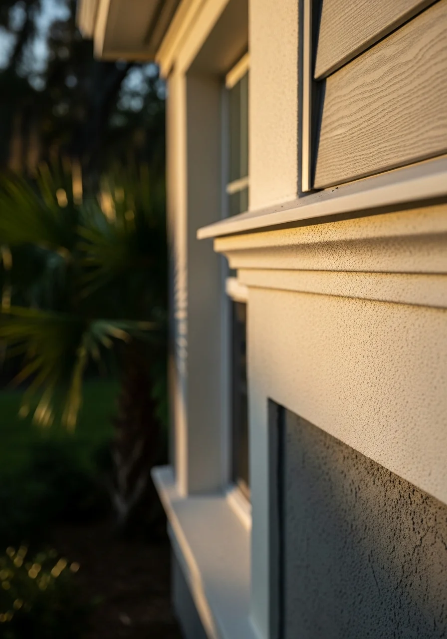 Detail of exterior craftsmanship on an Orlando property, highlighting precision work and durable Central Florida materials.
